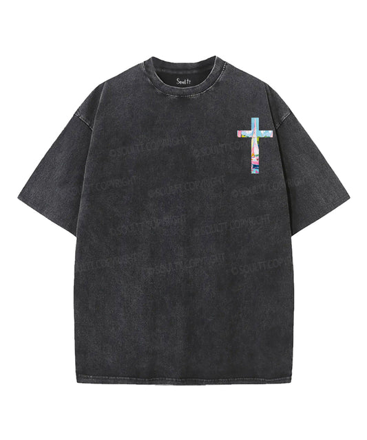 Life Is Better With Jesus Double Sided Unisex Washed Christian T-shirt