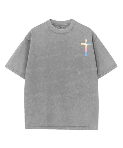 He Makes All Things New Double Sided Unisex Washed Christian T-shirt