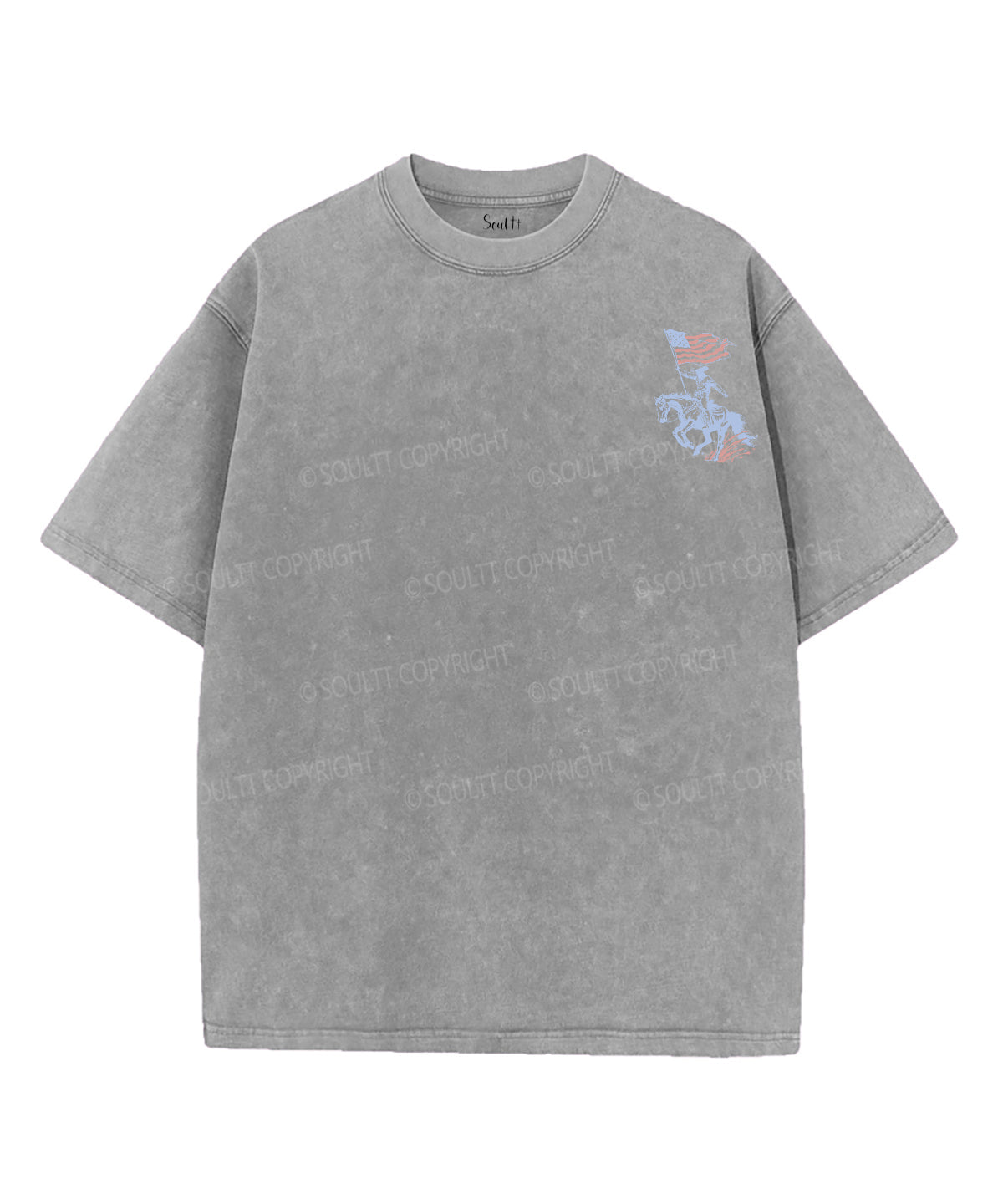 250 Years America Anniversary Double Sided Unisex Washed Christian T-shirt