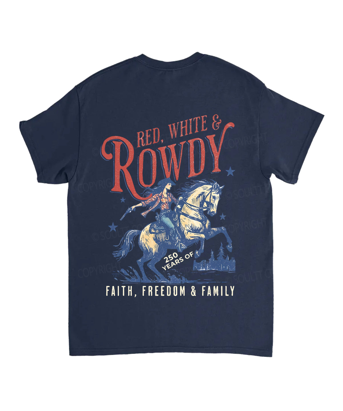 250 Years America Anniversary Double Sided Unisex Cotton Christian T-Shirt