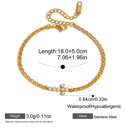 Full Diamond Luxury Cross Bracelet