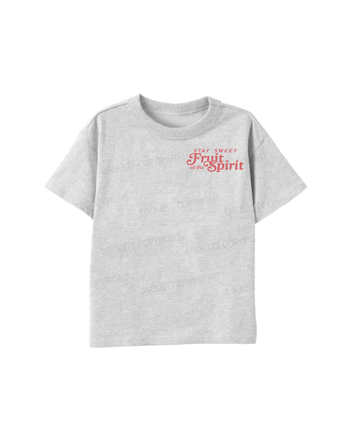 Kids Fruit Of The Spirit Double Sided Cotton Christian T-shirt