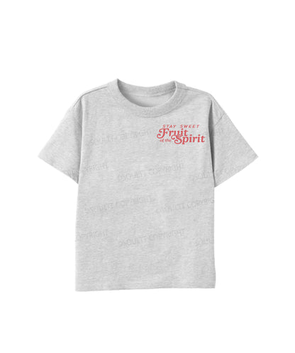 Kids Fruit Of The Spirit Double Sided Cotton Christian T-shirt