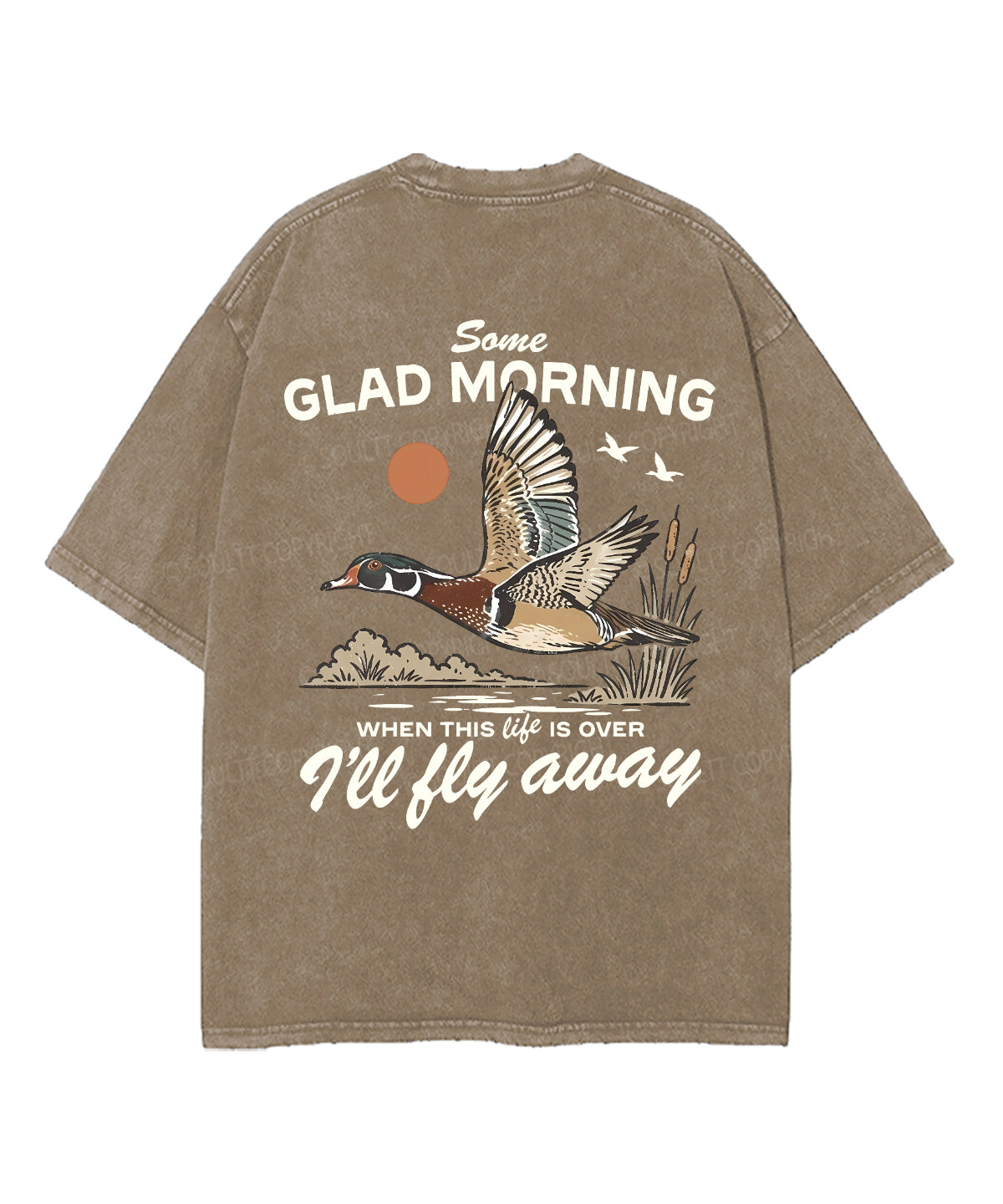 Some Glad Morning Double Sided Unisex Washed Christian T-shirt