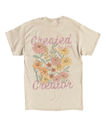 Created By The Creator Double Sided Unisex Cotton Christian T-Shirt