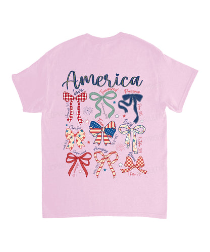 America Double Sided Unisex Cotton Christian T-Shirt