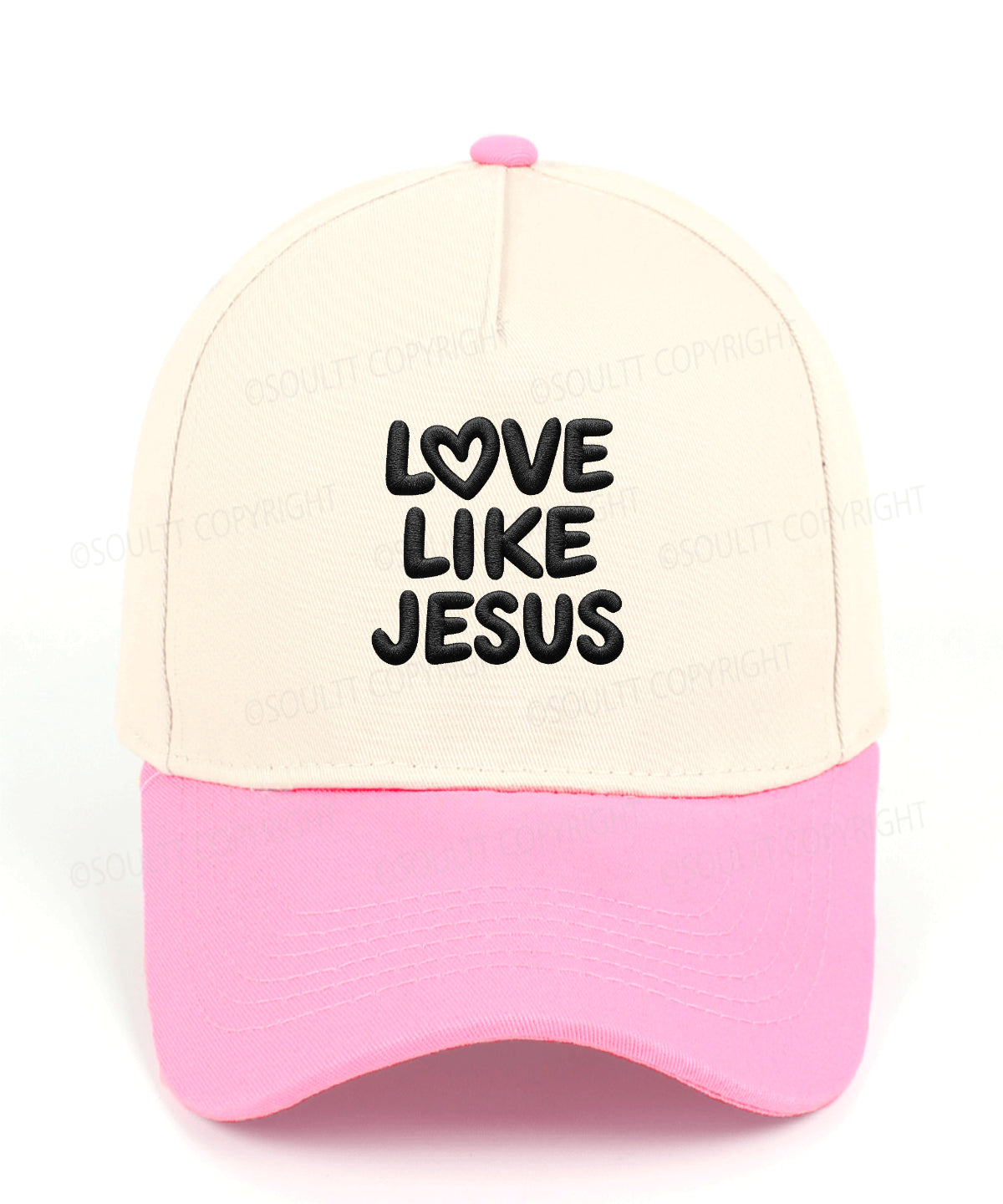 Love Like Jesus Embroidered Christian Trucker Hat