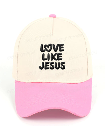 Love Like Jesus Embroidered Christian Trucker Hat