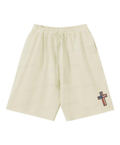 Hooked On Jesus Double Sided Unisex Christian Washed T-Shirt & Shorts