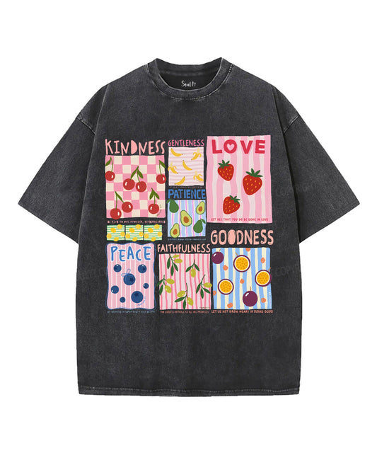 Fruit Of The Spirit Unisex Washed Christian T-shirt