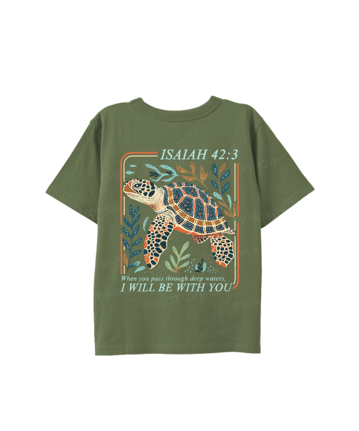 Kids I Will Be With You Double Sided Cotton Christian T-shirt