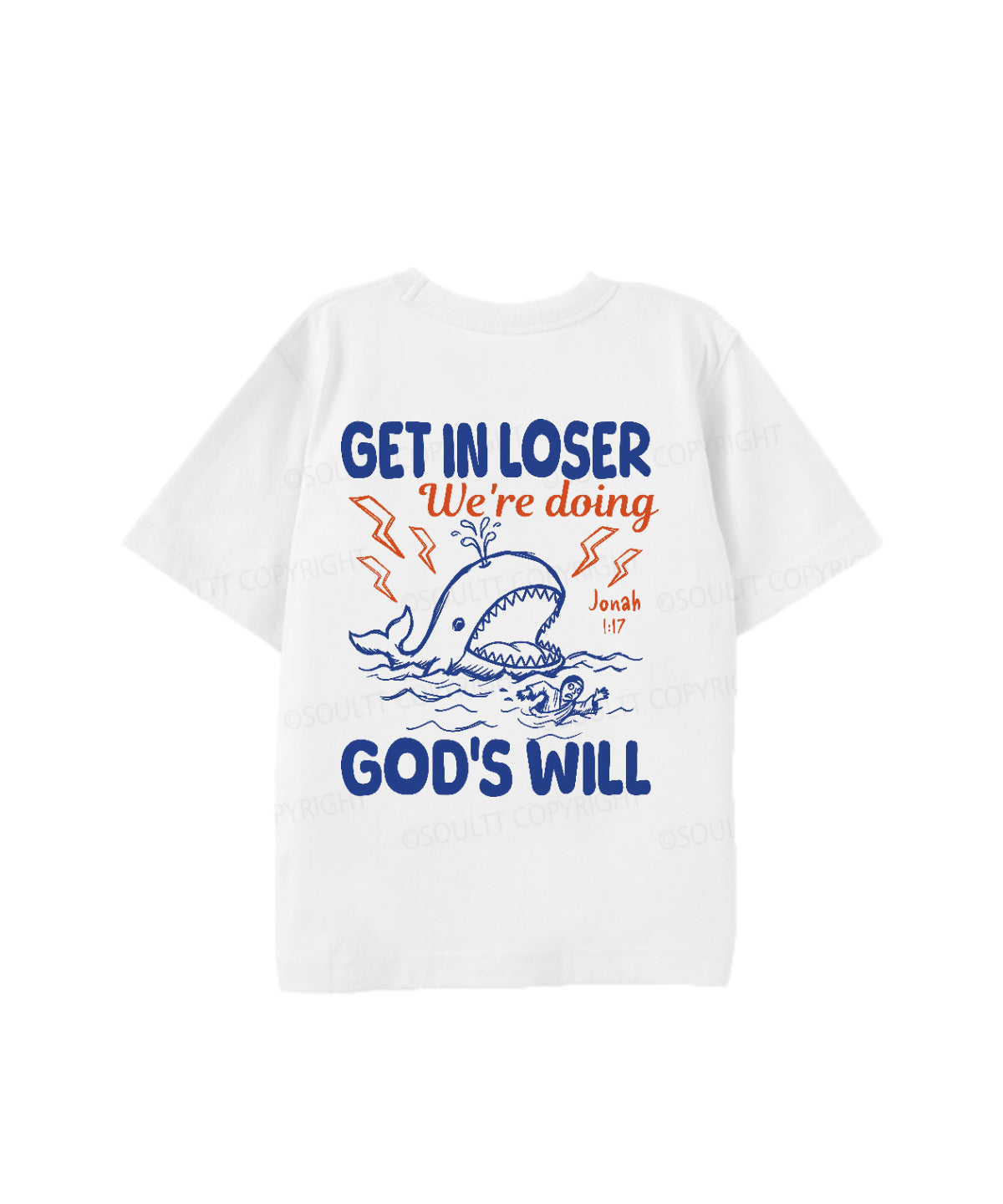 Kids We're Doing God's Will Double Sided Cotton Christian T-shirt