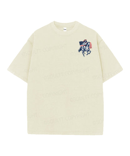 250 Years America Anniversary Double Sided Unisex Christian Washed T-Shirt & Shorts