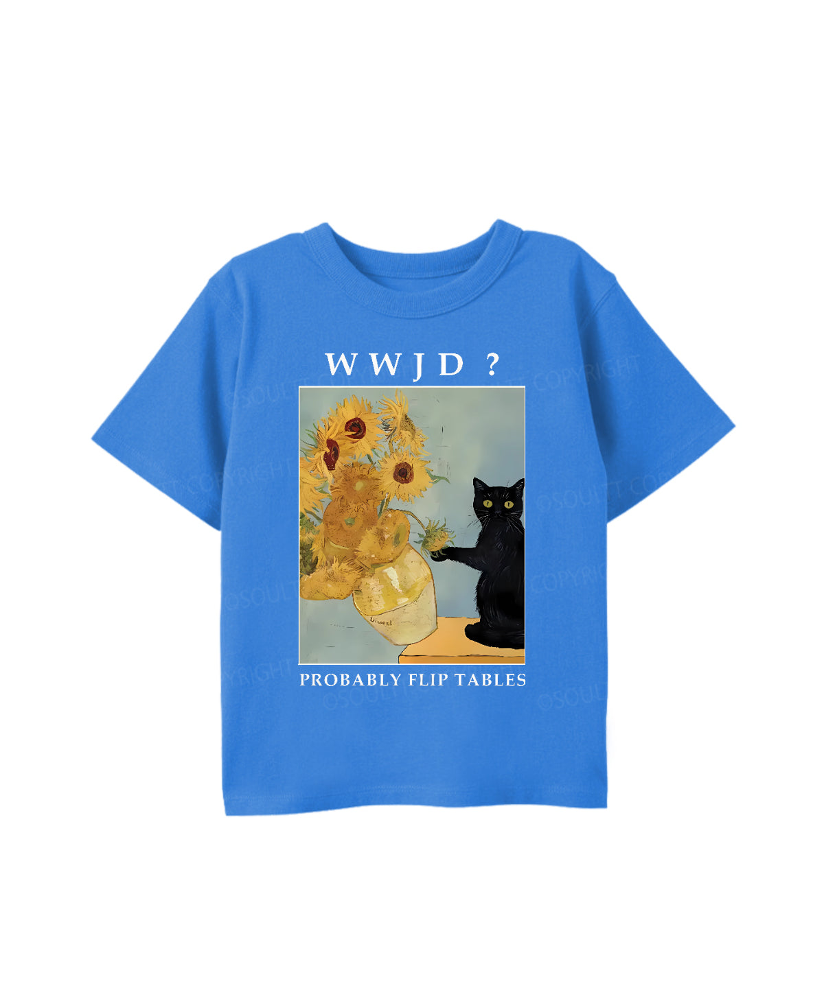 Kids WWJD? Probably Flip Tables Cotton Christian T-shirt