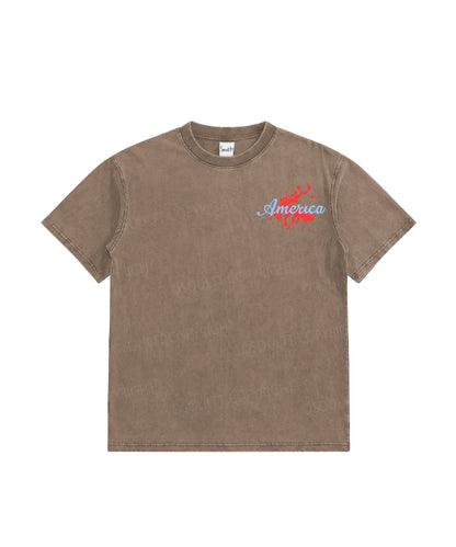 Kids 250 Years America Anniversary Double Sided Washed Christian T-shirt