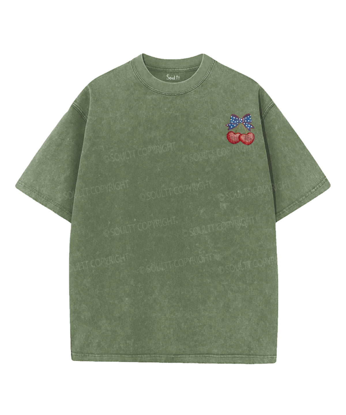 4th of July Double Sided Unisex Washed Christian T-shirt