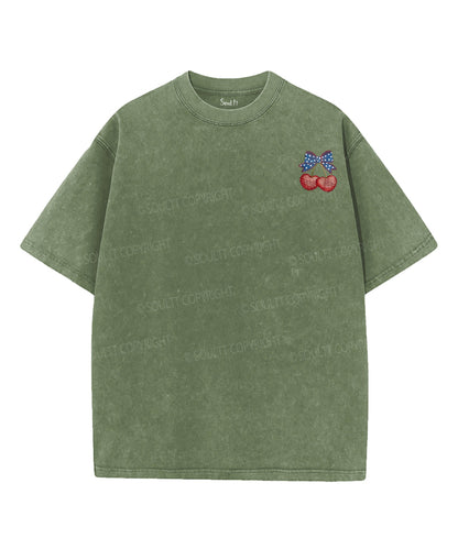 4th of July Double Sided Unisex Washed Christian T-shirt