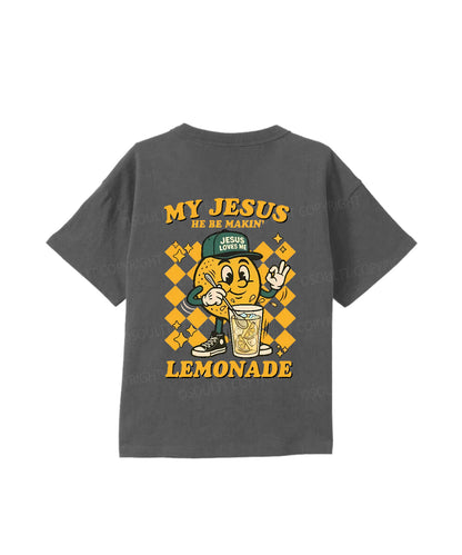 Kids Life Gave Me Some Lemons Double Sided Cotton Christian T-shirt