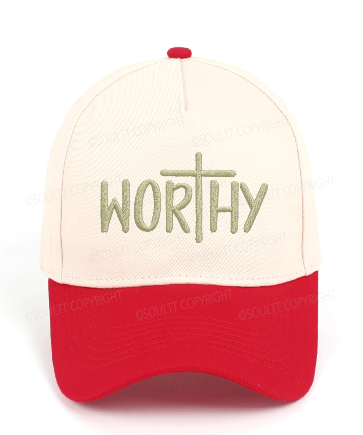 Worthy Embroidered Christian Trucker Hat