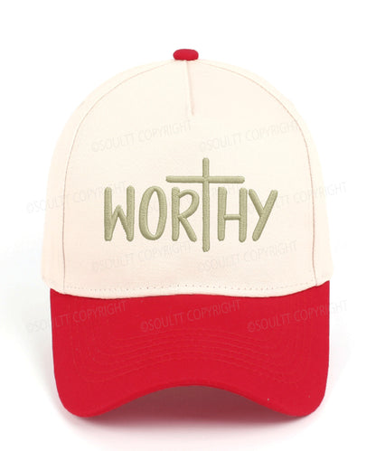 Worthy Embroidered Christian Trucker Hat