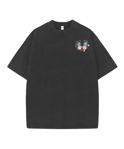 250 Years America Anniversary Double Sided Unisex Christian Washed T-Shirt & Shorts