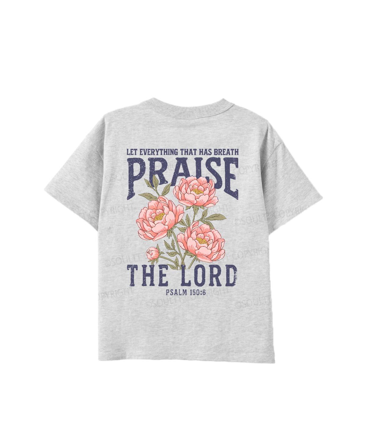 Kids Praise The Lord Double Sided Cotton Christian T-shirt