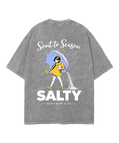 Sent To Season Double Sided Unisex Washed Christian T-shirt
