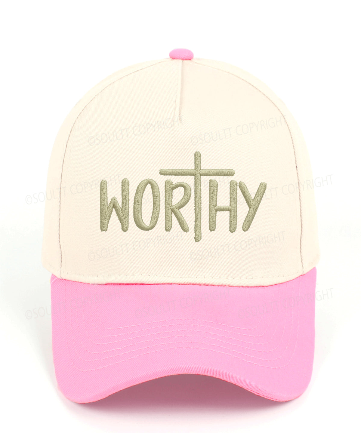 Worthy Embroidered Christian Trucker Hat