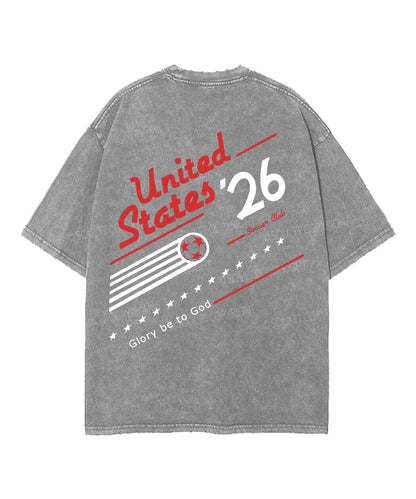 2026 World Cup Double Sided Unisex Washed Christian T-shirt