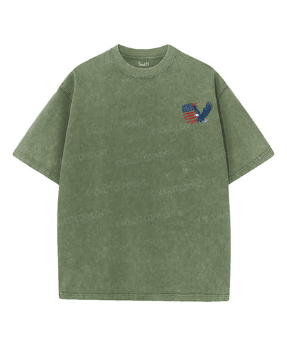 250 Years America Anniversary Double Sided Unisex Washed Christian T-shirt