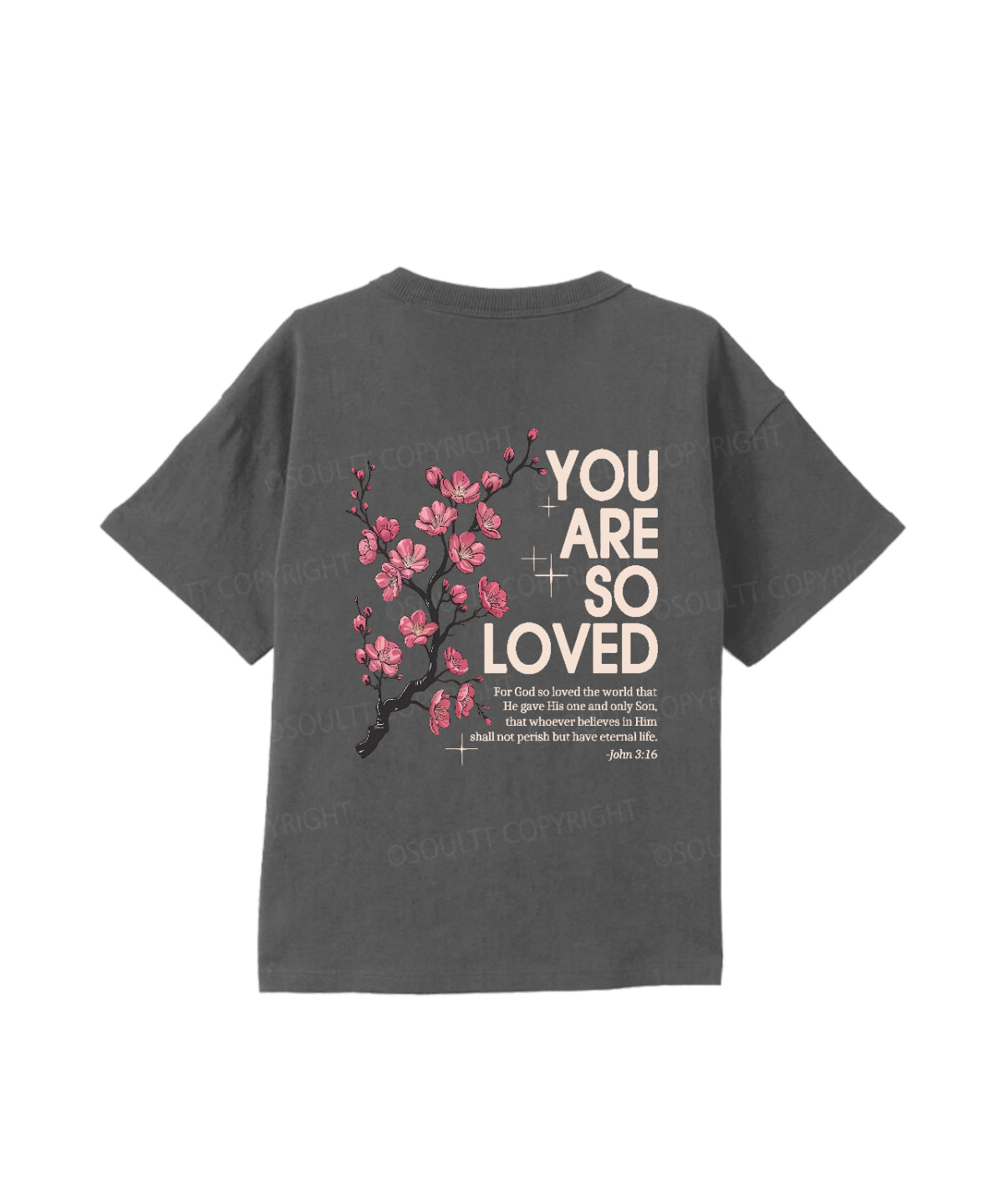 Kids You Are So Loved Double Sided Cotton Christian T-shirt