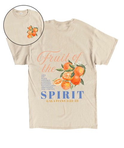 Fruit Of The Spirit Double Sided Unisex Cotton Christian T-Shirt
