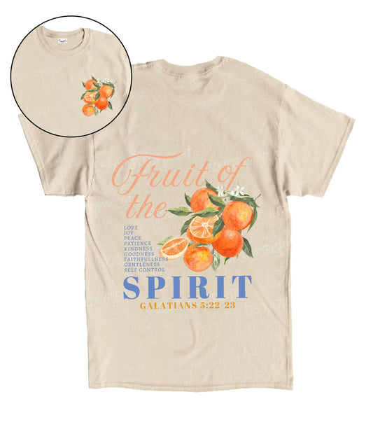 Fruit Of The Spirit Double Sided Unisex Cotton Christian T-Shirt