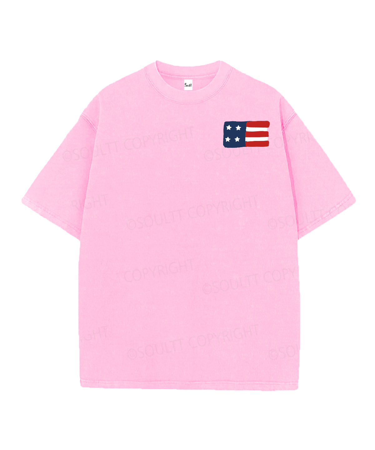 She Loves Jesus And America Too Double Sided Unisex Christian Washed T-Shirt & Shorts