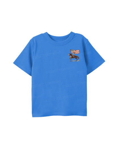 Kids One Nation Under God Double Sided Cotton Christian T-shirt