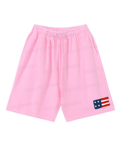 She Loves Jesus And America Too Double Sided Unisex Christian Washed T-Shirt & Shorts