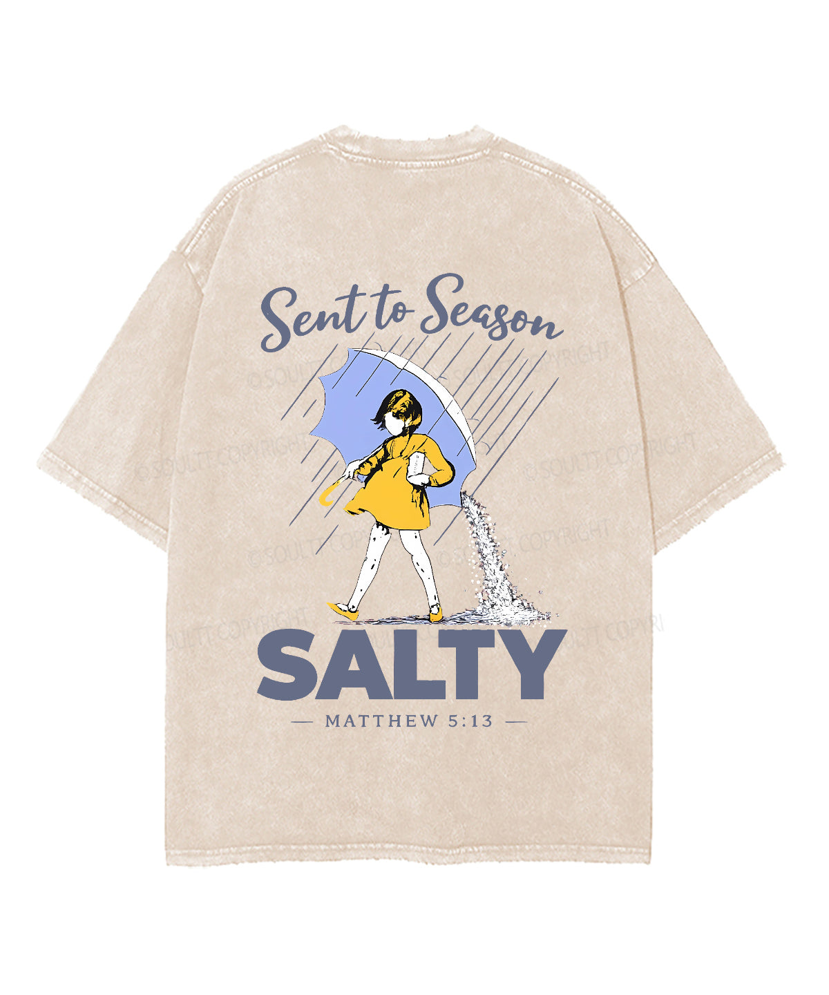 Sent To Season Double Sided Unisex Washed Christian T-shirt