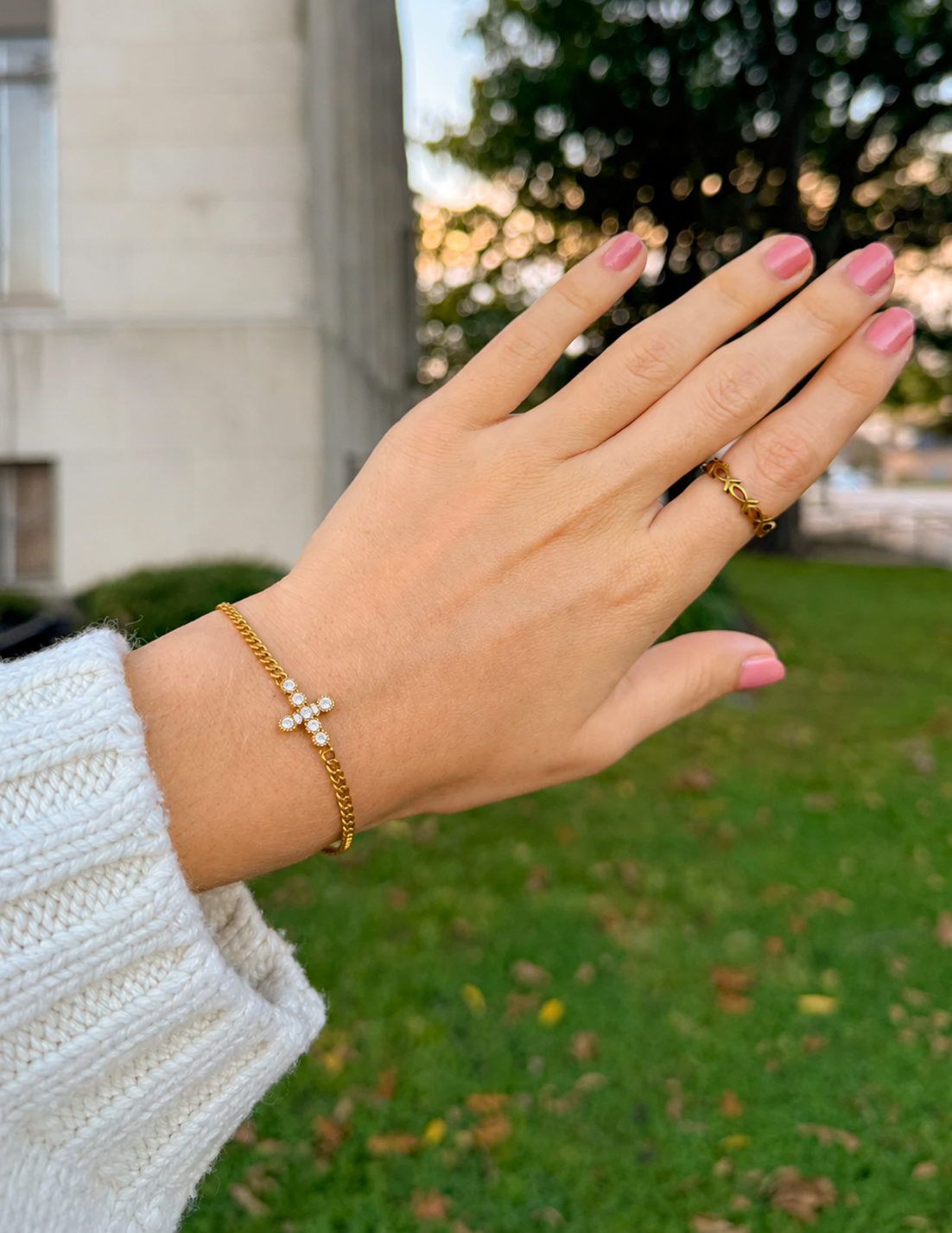 Full Diamond Luxury Cross Bracelet