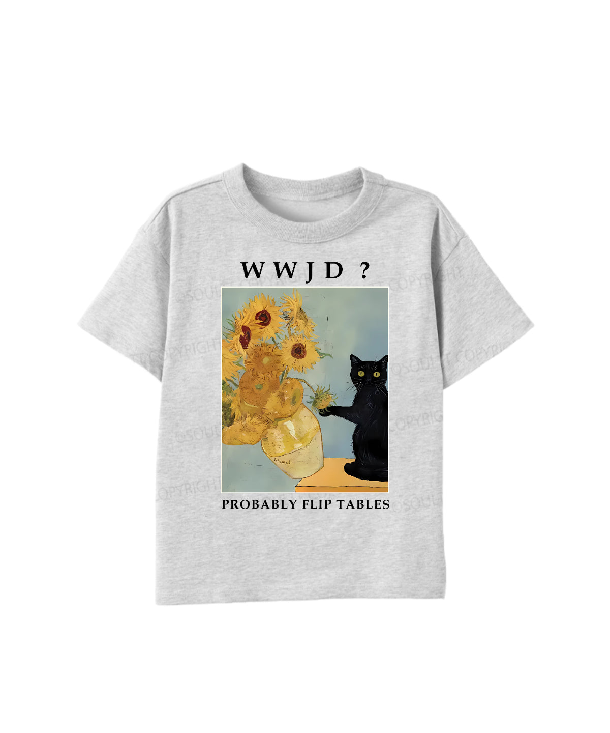 Kids WWJD? Probably Flip Tables Cotton Christian T-shirt