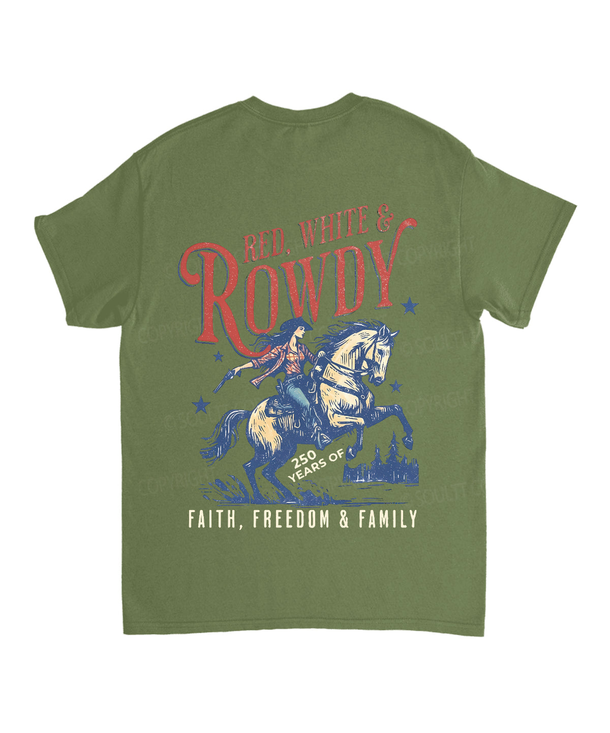 250 Years America Anniversary Double Sided Unisex Cotton Christian T-Shirt
