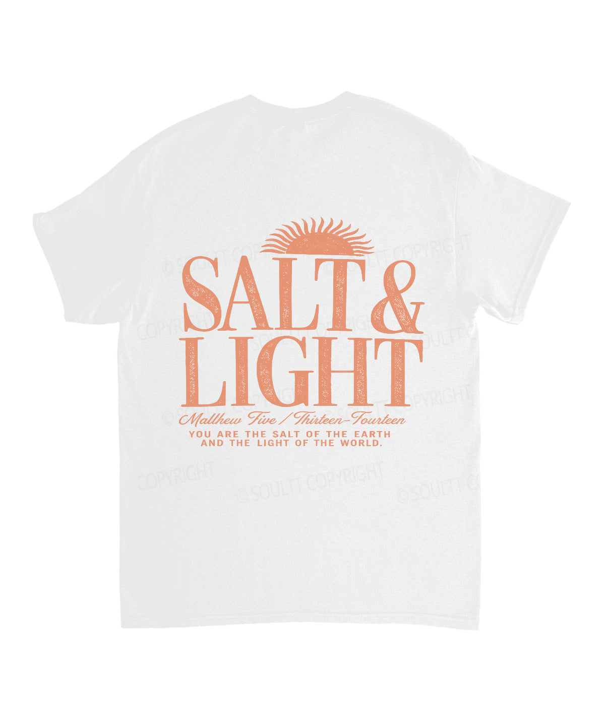 Salt & Light Double Sided Unisex Cotton Christian T-Shirt