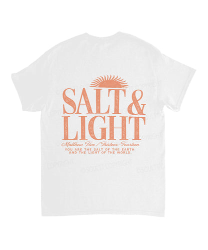 Salt & Light Double Sided Unisex Cotton Christian T-Shirt