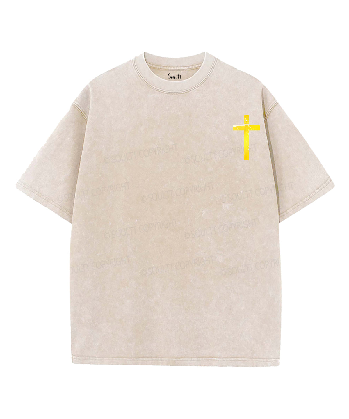 Life Is Butter With Jesus Double Sided Unisex Washed Christian T-shirt