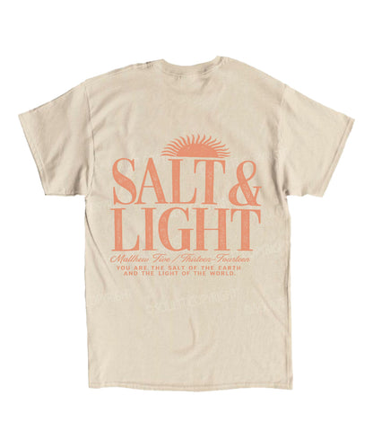 Salt & Light Double Sided Unisex Cotton Christian T-Shirt