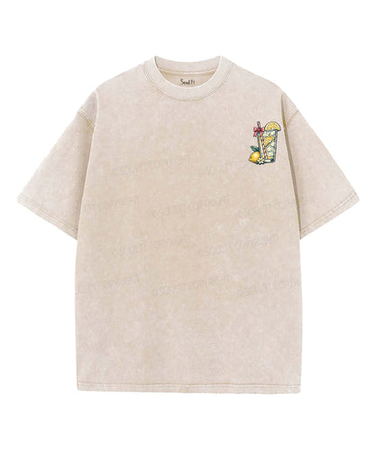 Life Gave Me Some Lemons Double Sided Unisex Washed Christian T-shirt