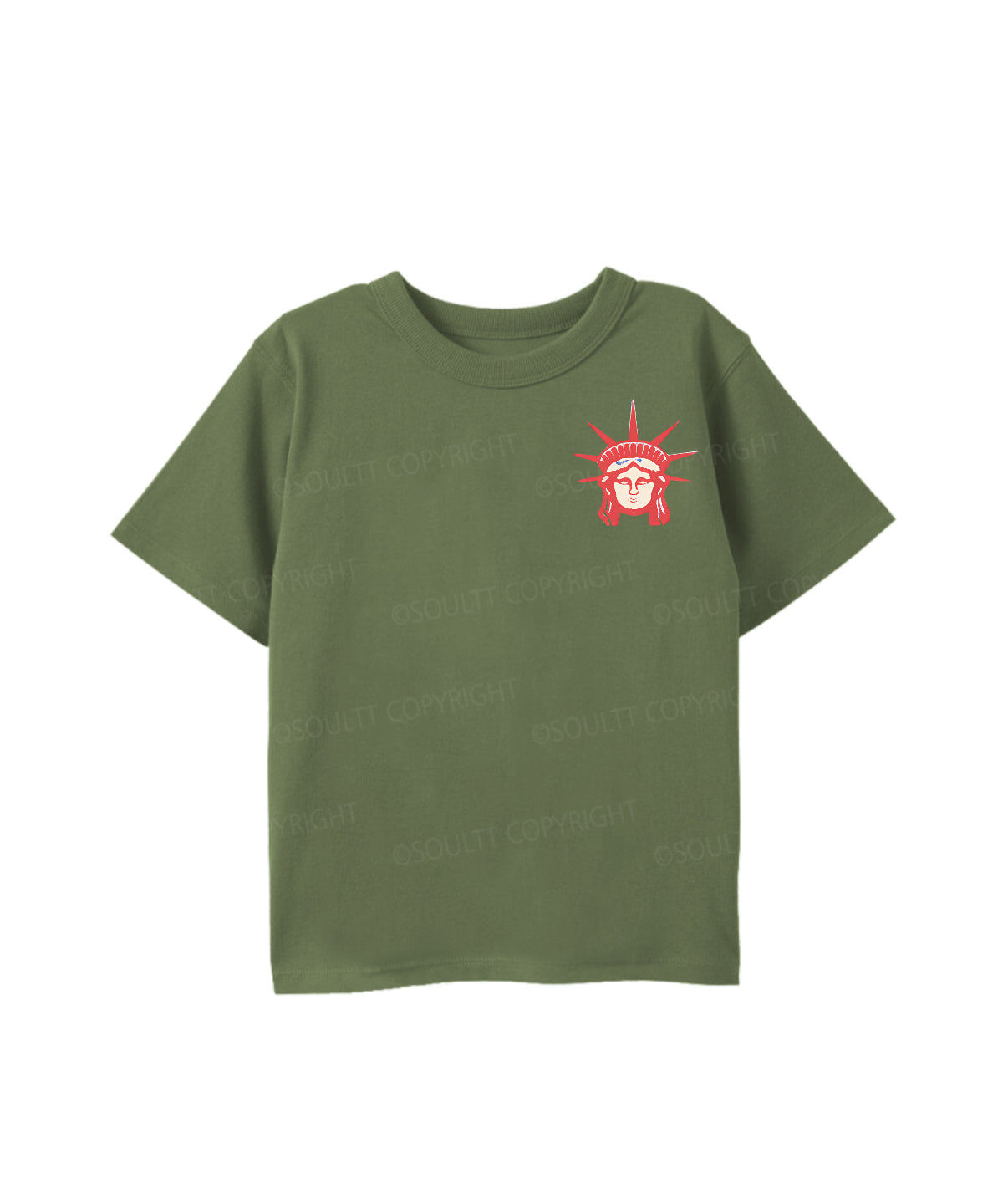 Kids She Loves Jesus And America Double Sided Cotton Christian T-shirt