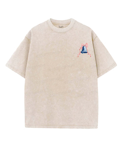 250 Years America Anniversary Double Sided Unisex Washed Christian T-shirt