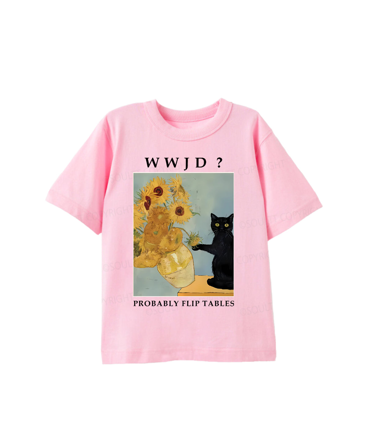 Kids WWJD? Probably Flip Tables Cotton Christian T-shirt