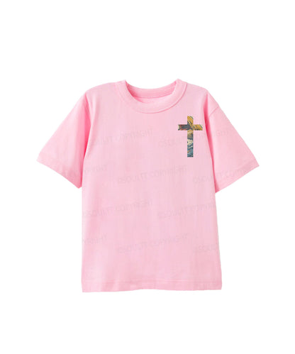 Kids We're Doing God's Will Double Sided Cotton Christian T-shirt