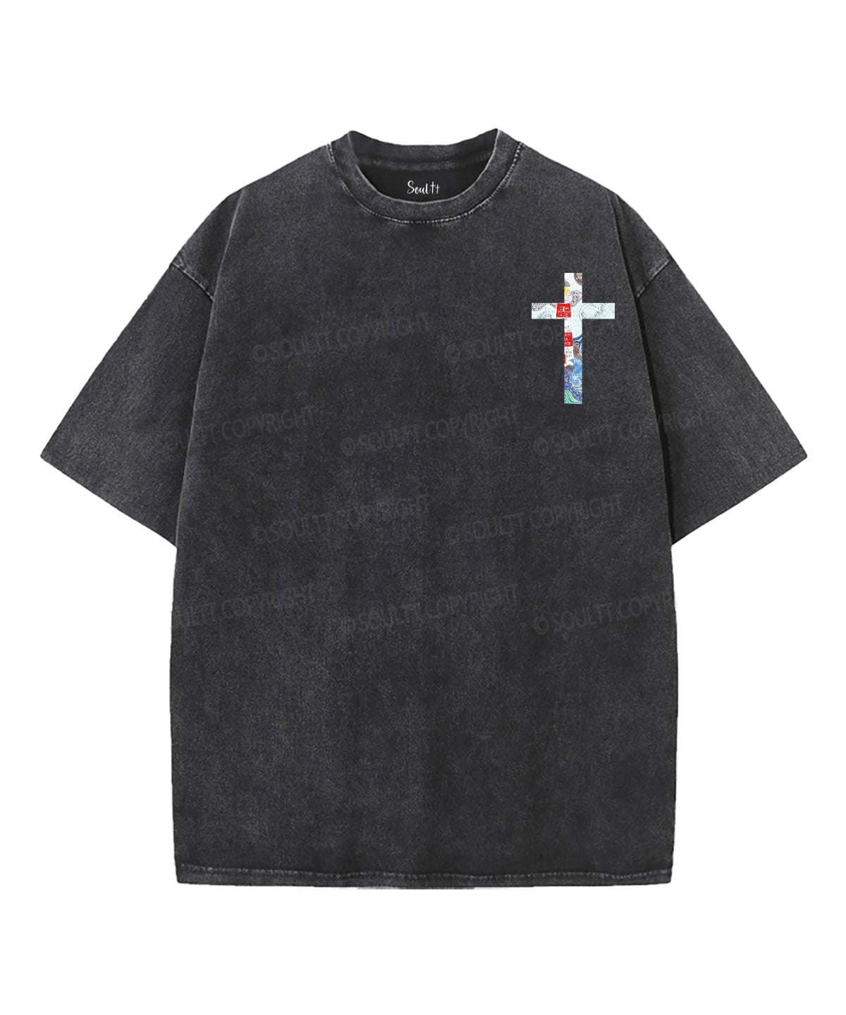 Light Of The World Double Sided Unisex Washed Christian T-shirt
